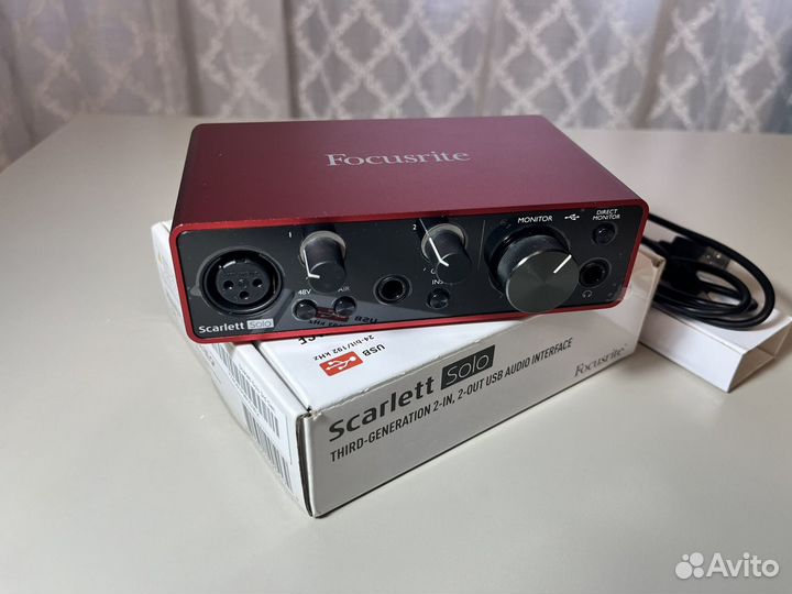 Звуковая карта focusrite Scarlett Solo 3rd Gen