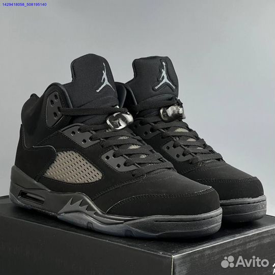 Кроссовки Nike Jordan 5 Black Cat (Арт.72516)