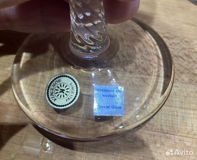 Фужеры bohemia рубин для шампанского