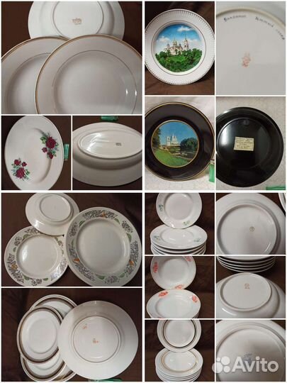 Тарелки периода СССР и другая пос