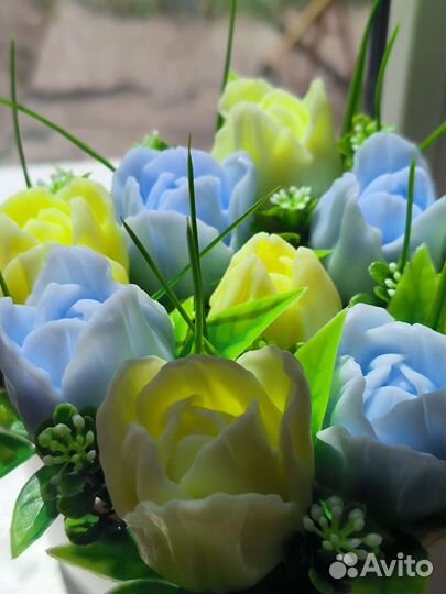 Букет из мыльных цветов