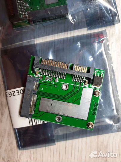 Переходник адаптер SSD m-sata на SATA разьем