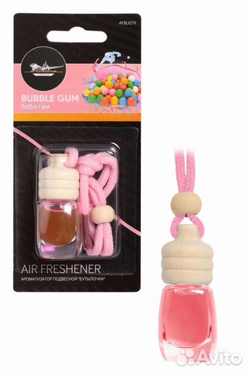 Ароматизатор подвесной Бутылочка бабл гам airline