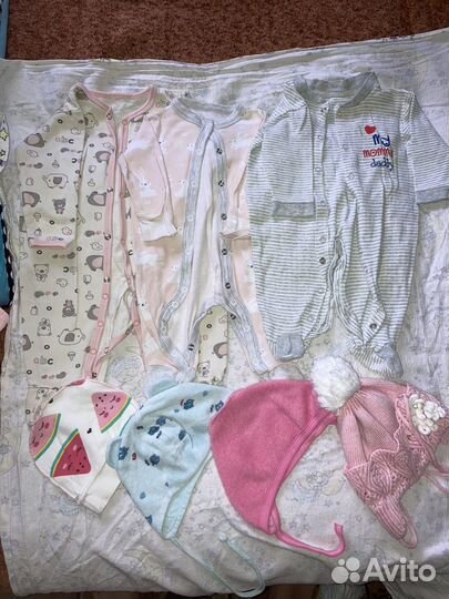 Вещи пакетом на девочку 56 62 68