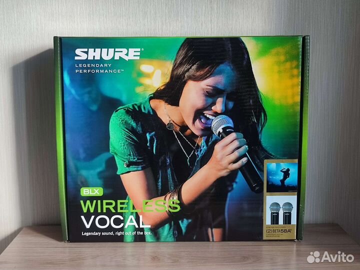 Радиомикрофоны Shure Blx288/Beta58A новые коробка