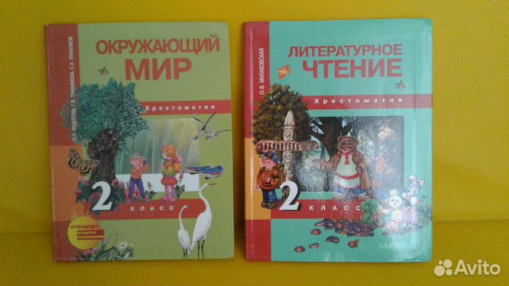 Учебники за 2 класс Окружающий мир и Литературное