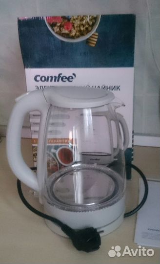Чайник Comfee CF-KT7001, 1,7л, 1850-2200 Вт, новый