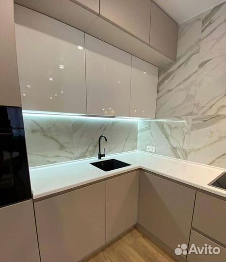 Кухонный гарнитур в стиле хай тек доставка и сборка