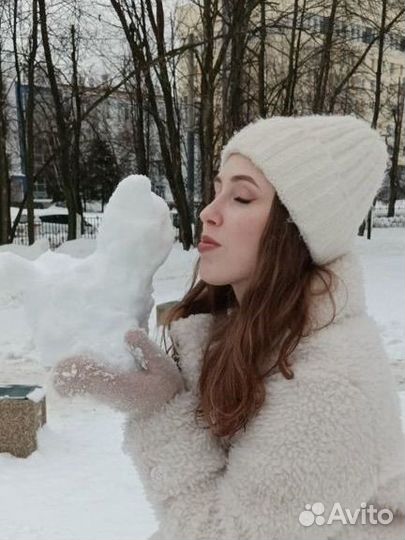 Тёплая зимняя шапка