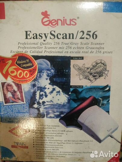 Ручной винтажный сканер Genius EasyScan/256
