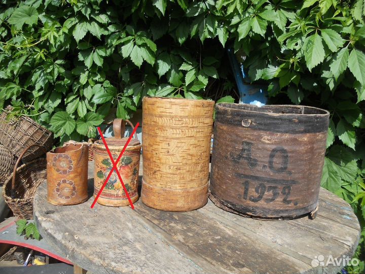 Короб берестяной туески А.О. 1932 только самовывоз