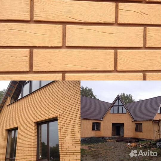 Кирпич облицовочный солома