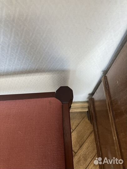 Банкетка пуф антикварный 52.8х39.6 см. Англия