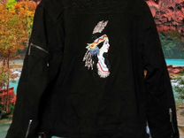 Куртка y2k винтаж индеец косуха в стиле Ed Hardy