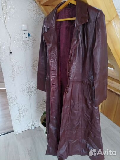 Кожаный плащ женский натуральная кожа