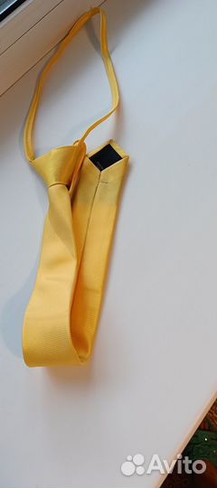 Галстук унисекс жёлтый