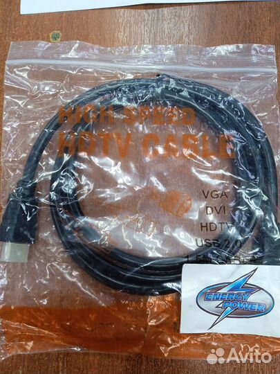 Кабель hdmi 1,5м, 3м (новый)