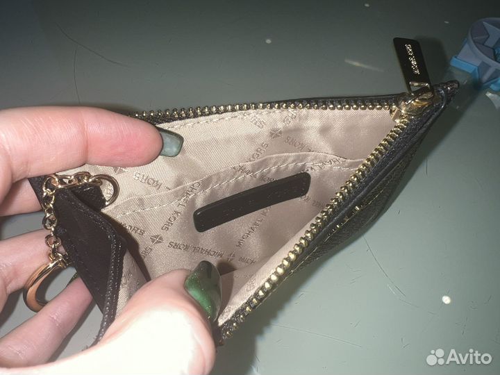 Кошелек визитница Michael Kors монограмма с такси