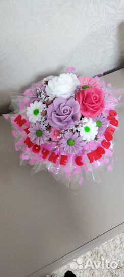 Букет цветов из мыла