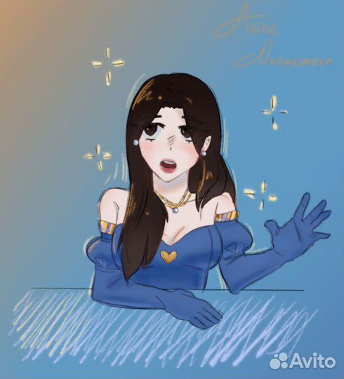 Рисую арты на заказ коммишен