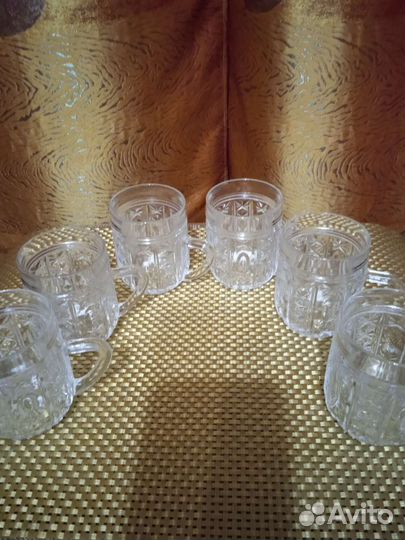 Кружечки хрустальные