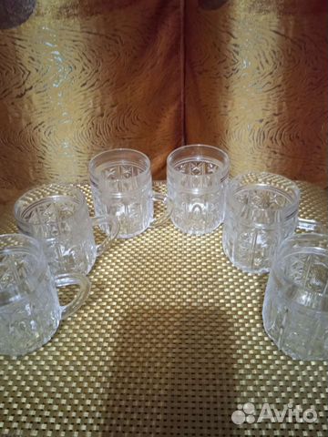 Кружечки хрустальные