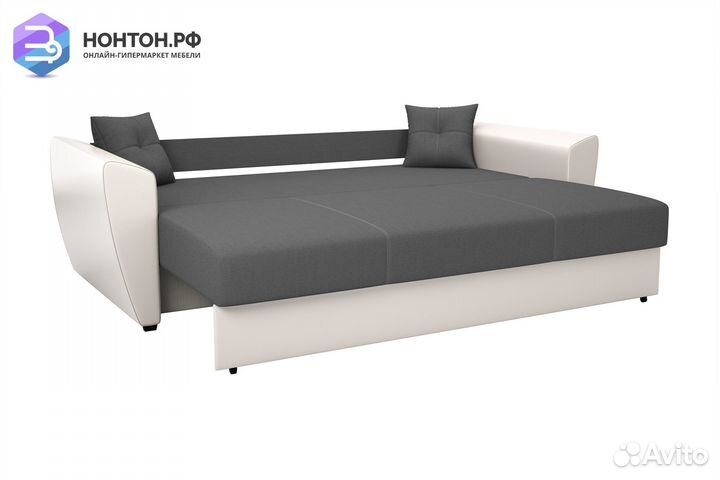 Диван выкатной Фортуна New серый / белый