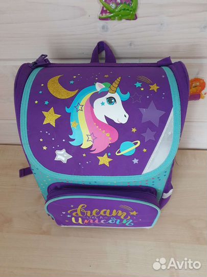 Рюкзак школьный фиолетовый