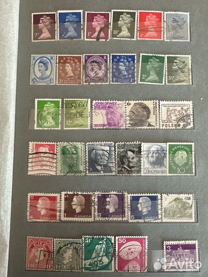 Более 300 старинных марок мира вместе с альбомом