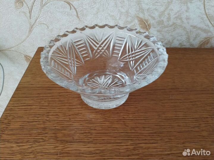 Салатник хрустальный СССР