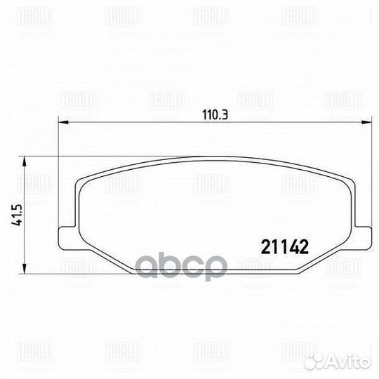 Колодки тормозные дисковые перед Suzuki Ji
