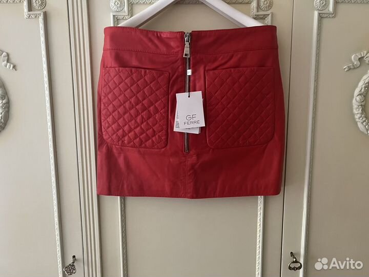 Нов кожаная юбка Ferre blugirl John Richmond 44-46