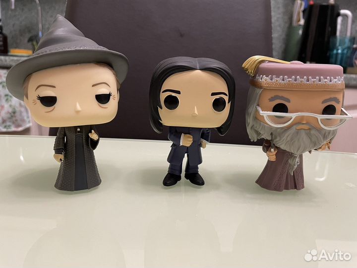 Funko pop Dumbledore, Minerva, Snape