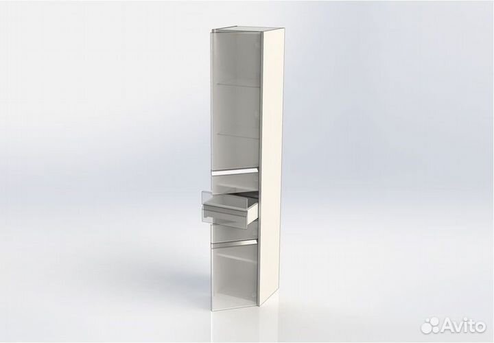 Шкаф-колонна для ванной Aquanet Палермо 35 203943 белый правый