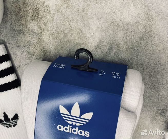 Носки Adidas Solid белые оригинал