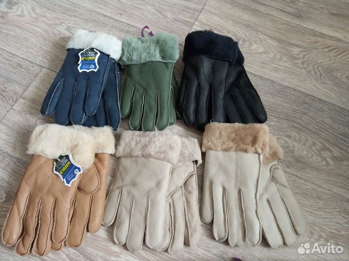 Перчатки подростковые из овчины