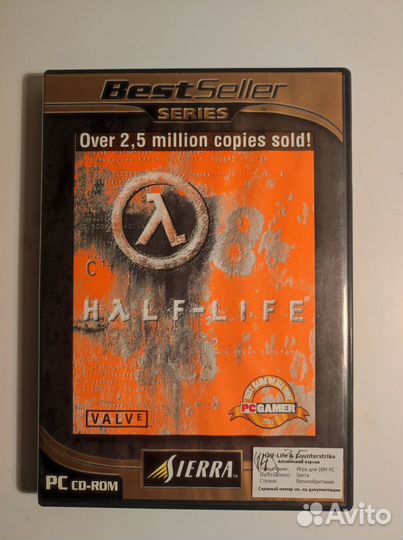 Диски лицензионные Half-Life pc для пк