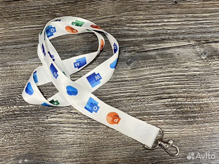 Лента для бейджа, пропуска, карточки, ланъярд