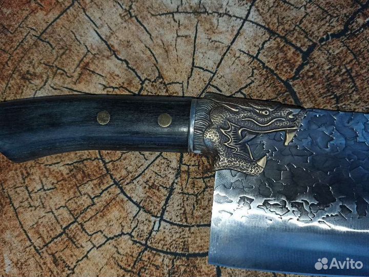 Нож сербский кухонный кованый подарочный