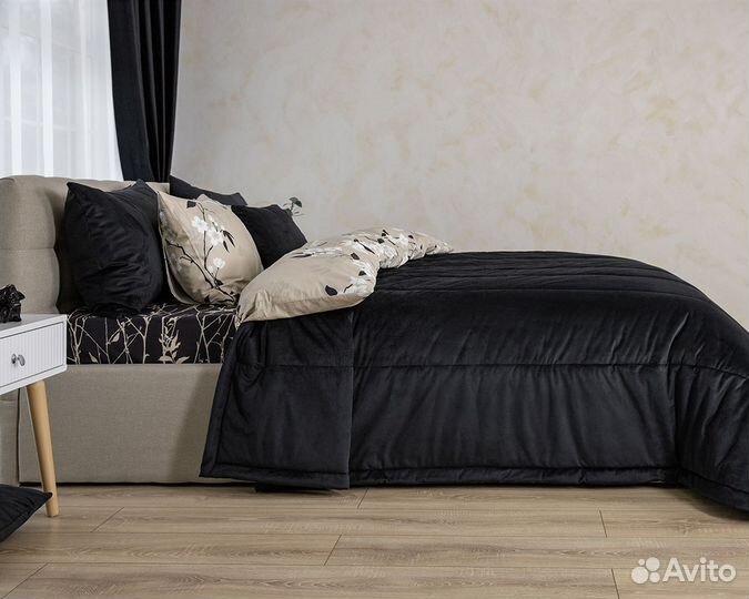 Покрывало Беллиссимо черный новое плед