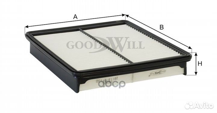 Фильтр воздушный hyundai sonata/KIA optima 10