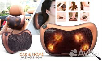 Массажная роликовая подушка 12/220v Новая