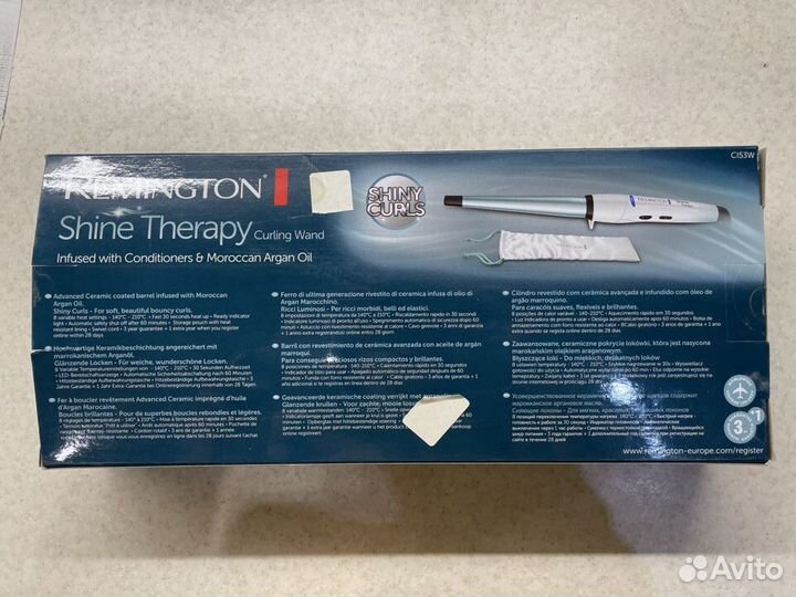 Щипцы для завивки Remington Shine Therapy CI53W