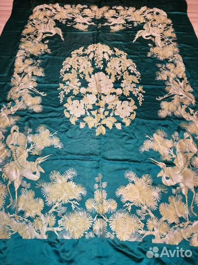 Скатерть, покрывало Винтаж, натур шелк