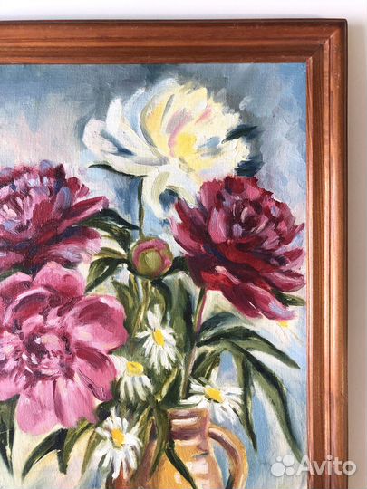 Картина маслом на холсте цветы