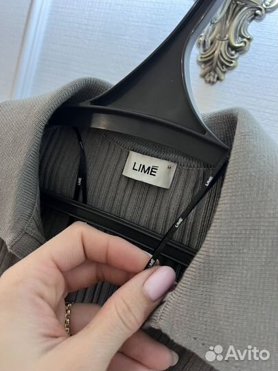 Платье lime с воротником