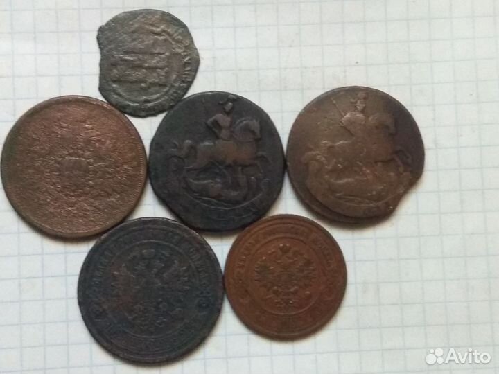 Коллекция старинных медных монет