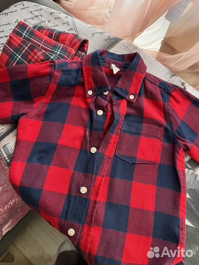 Рубашка GAP лосины H&M на 3 года