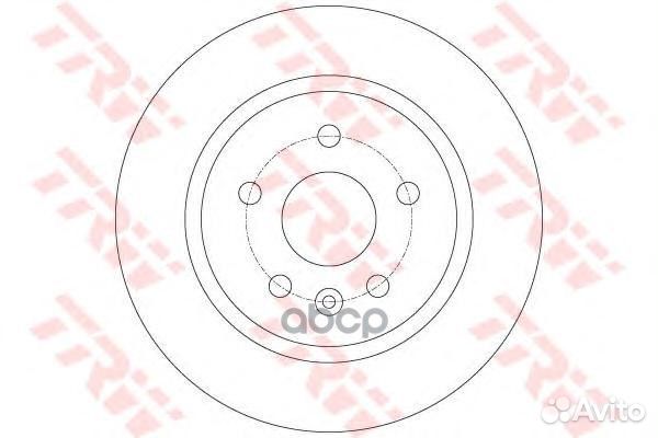 Диск тормозной зад DF6340 TRW