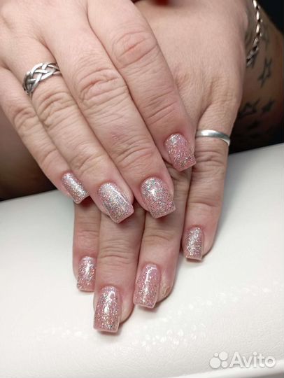 Наращивание 500 Коррекция 500 Маникюр 300